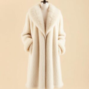 Ivory Mink Long Coat